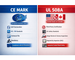 What’s the Difference between CE and UL 508A for Industrial Control Panels?
