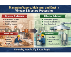 Managing Vapors, Moisture, and Dust in Vinegar and Mustard Processing