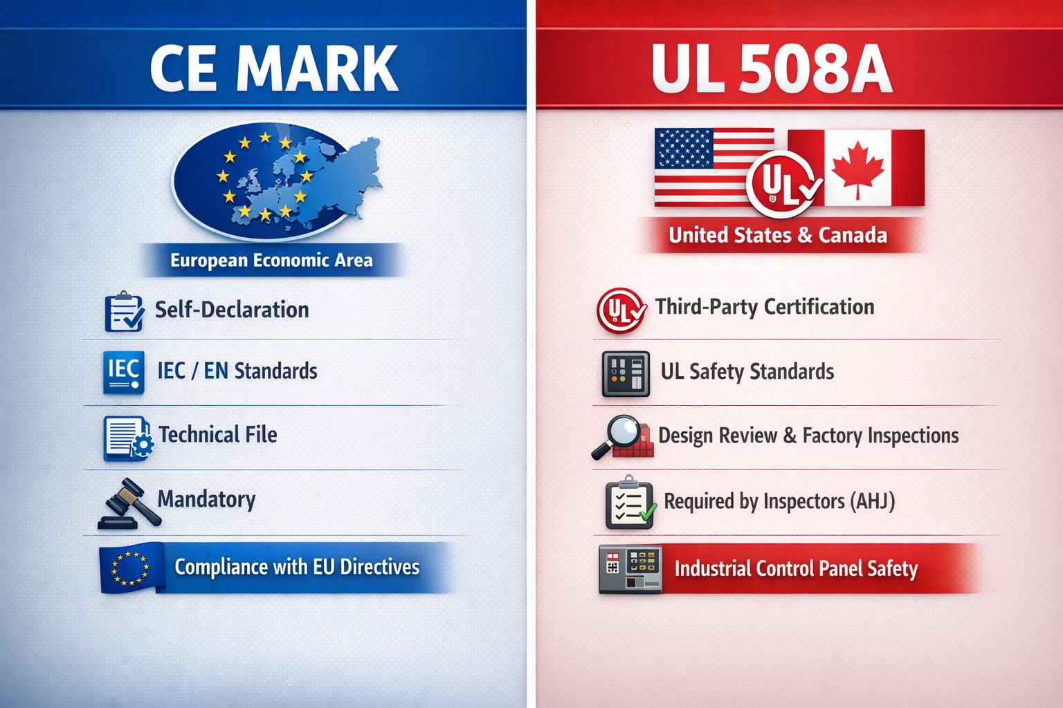 What’s the Difference between CE and UL 508A for Industrial Control ...